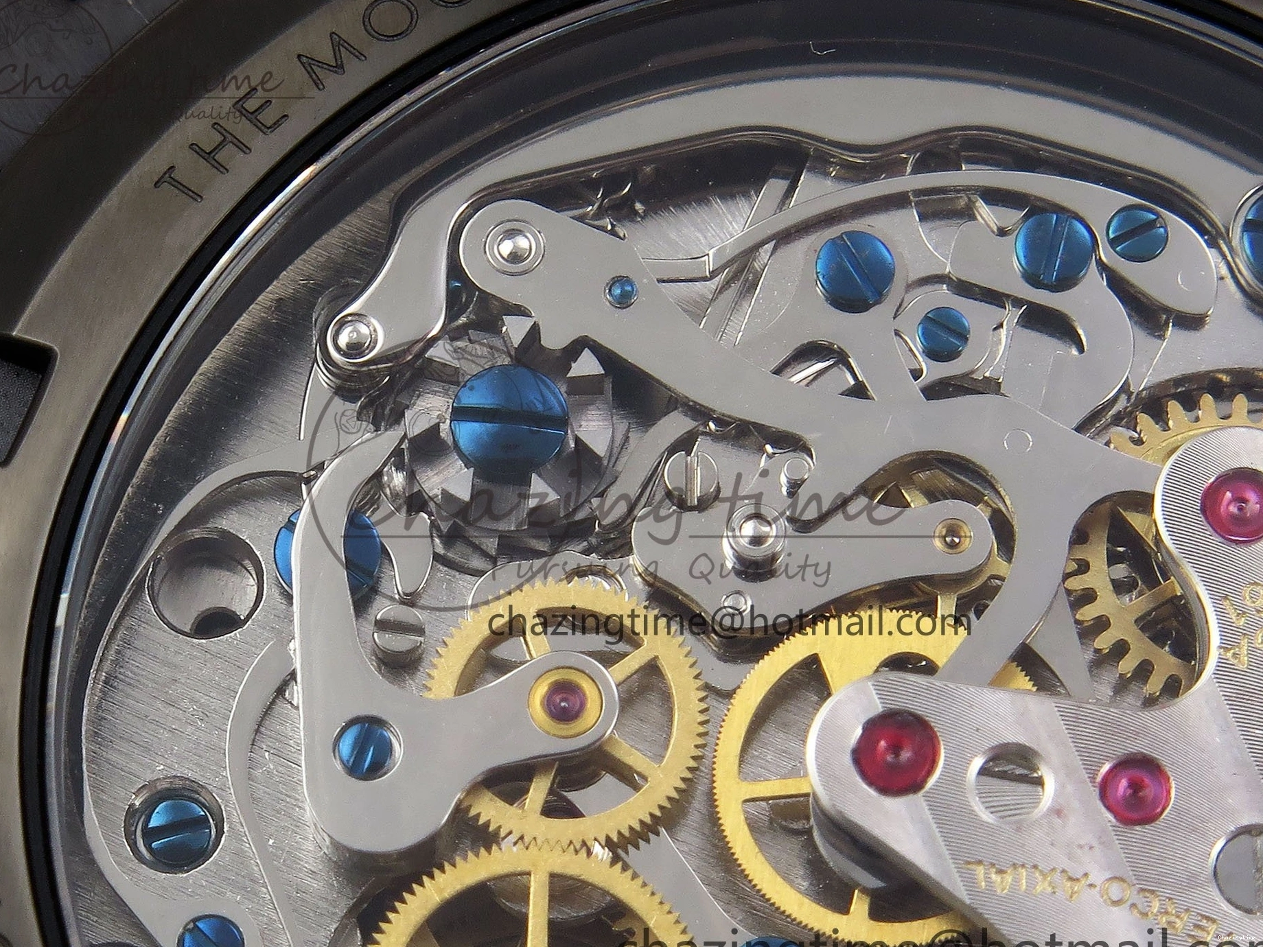 0515 Speedmaster Black Benom PVD Moon RMF Best Edition on PVD Bracelet Lemania HW WrinkleFree 7727